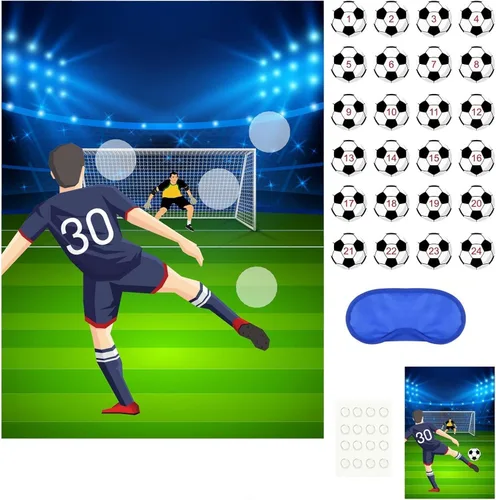 Vista 6 de PLULON Pin The Baseball Party Game para niños Pin The Baseball en el Guante y el Batón Póster grande con pegatinas para decoraciones de pared