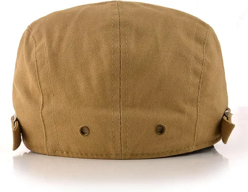 Vista 4 de M MOACC Boina para hombre, con hebilla de algodón, ajustable, gorra de periódico de Cabbie Gatsby