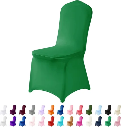 Vista 18 de Funda de elastano para silla, 12 unidades, fundas para silla, fundas para sillas de sala de estar, funda extraíble lavable y elástica para silla
