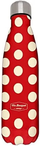 Vista 13 de NERTHUS FIH 712 - Botella aislada de doble pared para diseño frío y caliente, acero inoxidable, 11.8 fl oz, sin BPA, 18/8, color azul bebé