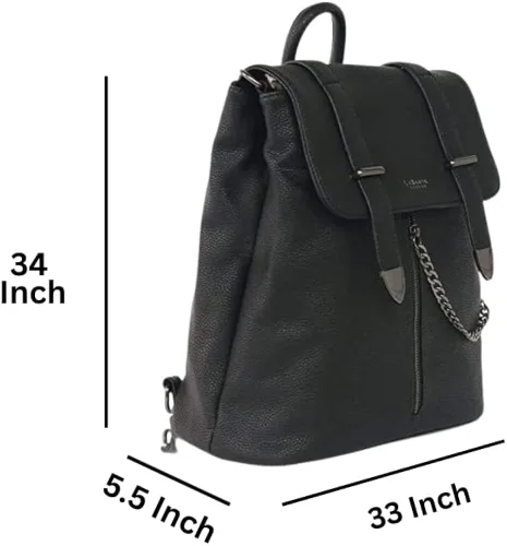Vista 2 de LaBante London 'Agnes' - Mochila de piel vegana para mujer