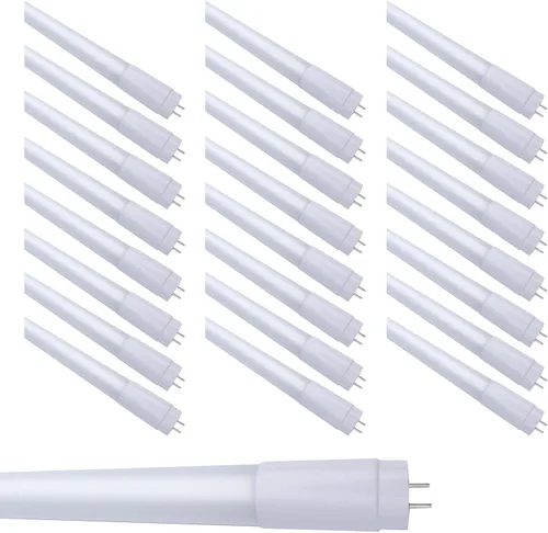 Vista 20 de Tubo lineal T5 de 4 pies de 24 W, 4000 K, 3500 LM, 127.27 LM/W, tipo A+B, lente esmerilada (paquete de 25)