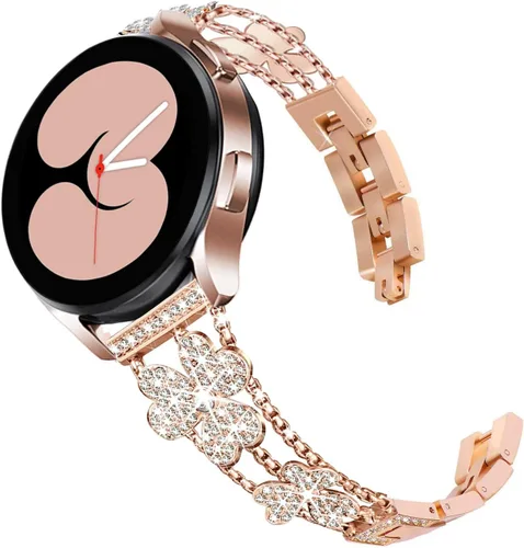 Vista 10 de DEALELE Correas compatibles con Samsung Galaxy Watch 6/6 Classic / 5/5 Pro / 4/4 Classic / 3 1.614 in / Active 2, correa de repuesto de metal de 1#