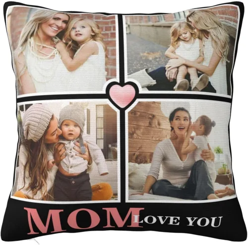 Vista 12 de Funda de almohada personalizada con imagen y texto, funda de almohada con foto personalizada, funda de almohada personalizada con foto, regalos