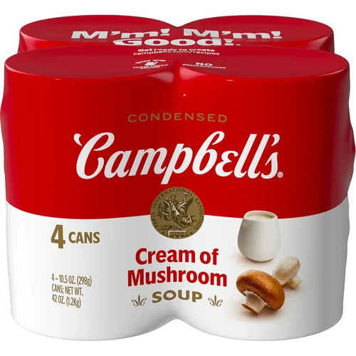 Vista 12 de Campbell's Cream of Mushroom - Sopa condensada de crema de champiñones, lata de 10.5 onzas