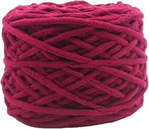 Vista 16 de Hilo de felpilla grueso y esponjoso, color negro, grueso, lavable, suave y cálido, hilo de punto a mano, hilo accesorio, 5.64 oz