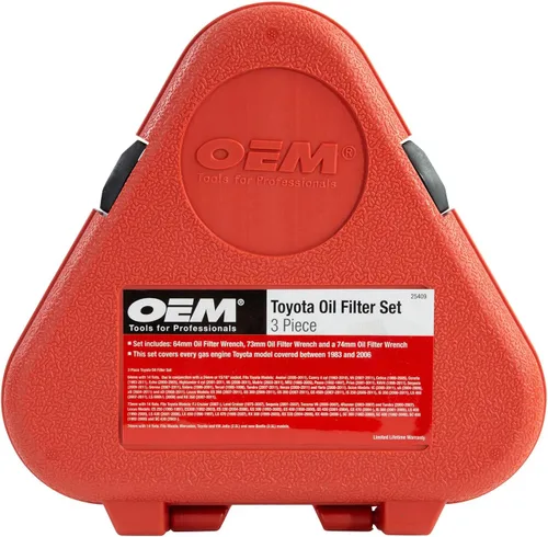 Vista 5 de OEMTOOLS 25409 - Juego de llaves para filtro de aceite, compatible con filtros de 2.520 in, 2.874 in y 2.913 in, juego de llaves para filtro