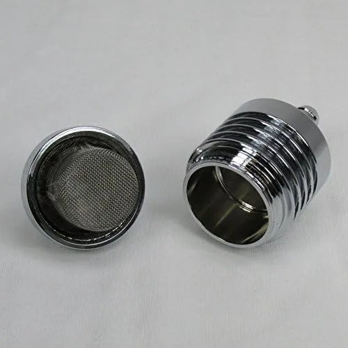 Vista 6 de Filtro de combustible de aluminio cromado Billet Hi-FLOW para uso con manguera de combustible de 5/16 pulgadas de diámetro interior, pantalla