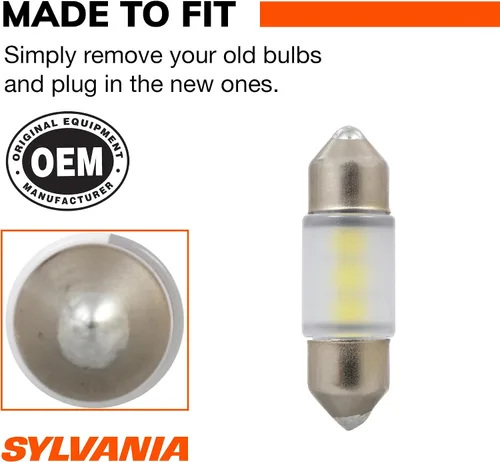 Vista 4 de SYLVANIA - Bombilla LED Festoon DE3175 de 31 mm, color blanco, mini, brillante, ideal para iluminación interior - Mapa, cúpula, carga y matrícula