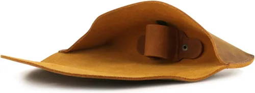 Vista 3 de Londo Funda de piel auténtica para gafas y gafas de sol con cierre de botón