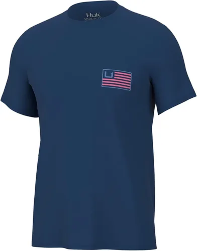 Vista 2 de HUK Camiseta de pesca de manga corta para hombre