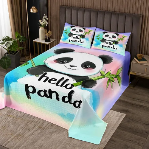 Vista 15 de Erosebridal Lindo juego de colcha de ajolote para niños, juego de edredón de salamanda de dibujos animados de 2 piezas para niños y niñas, colcha