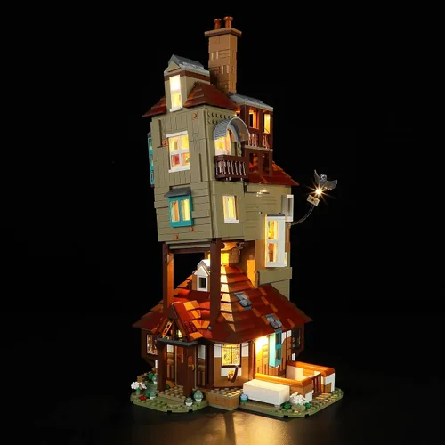 Vista 10 de YEABRICKS Luz LED para el modelo de bloques de construcción del Callejón Diagon de Harry Potter Tiendas de Magia 76444