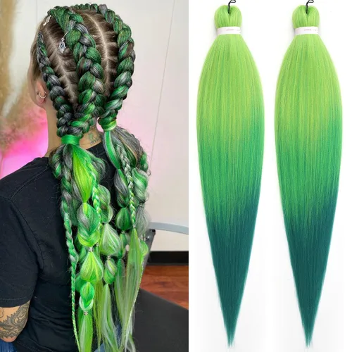 Vista 15 de Unionbeauty - Cabello trenzado preestirado de 16 pulgadas, 8 paquetes de cabello rubio trenzado con agua caliente, textura Yaki, trenzas