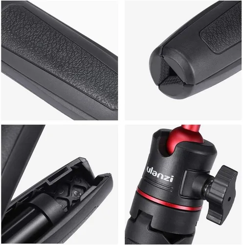 Vista 6 de ULANZI MT-08 Barra de extensión trípode Mini Selfie Stick trípode mango agarre para iPhone 11 Pro Max Samsung cámara Sony Canon Nikon Vlogging