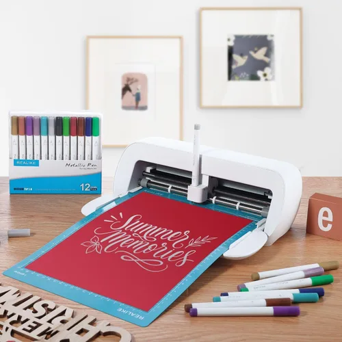 Vista 7 de REALIKE Alfombrilla de corte de 8.5 x 12 pulgadas compatible con Cricut Joy Xtra, alfombrillas de corte de agarre de luz azul para accesorios Joy