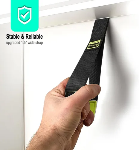 Vista 5 de Manificent Anclaje de Puerta para Bandas de Resistencia, Sistema de Anclaje de Puerta Acolchado de Servicio Pesado con Gancho de Puerta, Accesorio