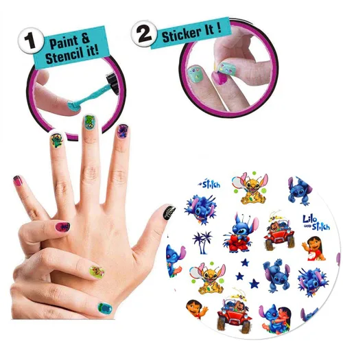 Vista 6 de 6 hojas de calcomanías de arte de uñas, calcomanías 3D autoadhesivas Kawaii, calcomanías de uñas para suministros de arte de uñas, calcomanías