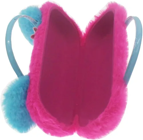 Vista 4 de Estuche para lentes para niños y niñas, con diseño de unicornio, deslumbrante brillantina, carcasa dura con asa