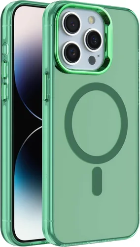 Vista 43 de S. Tedazo Funda magnética para iPhone 7/8 Plus (5.5 pulgadas) compatible con MagSafe, [no amarillenta] delgada, a prueba de golpes, funda para Negro