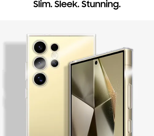 Vista 5 de SAMSUNG Funda transparente para teléfono Galaxy S24 Ultra, cubierta protectora con diseño delgado y elegante, versión de EE.UU., GP-FPS928SAATW