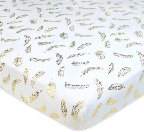 Vista 26 de TL Care Heavenly Soft - Sábana bajera ajustable de felpilla para cuna de 24 x 38 pulgadas, cálida y acogedora, color azul, para niños y niñas, se