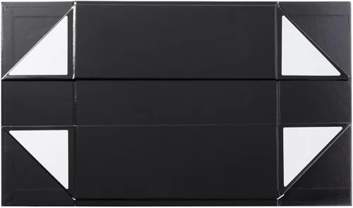 Vista 9 de Stockroom Plus Cajas de regalo con tapas, 9.5 x 9.5 x 3.5 pulgadas, paquete de 6 unidades, color negro brillante, cierre magnético y fundas