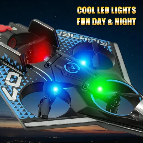 Vista 8 de Avión RC con spray frío y luz LED Negro con Spary