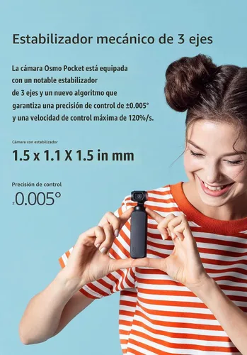 Vista 7 de DJI Osmo Pocket Handheld 3-Axis 4k Gimbal Estabilizador con cámara integrada