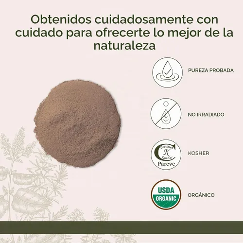 Vista 4 de Raíz de bardana Pwd orgánico - Arctium lappa, 4 onzas, (Starwest Botanicals)