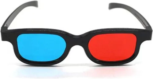 Vista 4 de Gafas 3D rojo-azul, gafas de visión 3D para ver películas/juegos e imágenes en 3D en formatos rojo-azul, compatibles con monitores de computadora