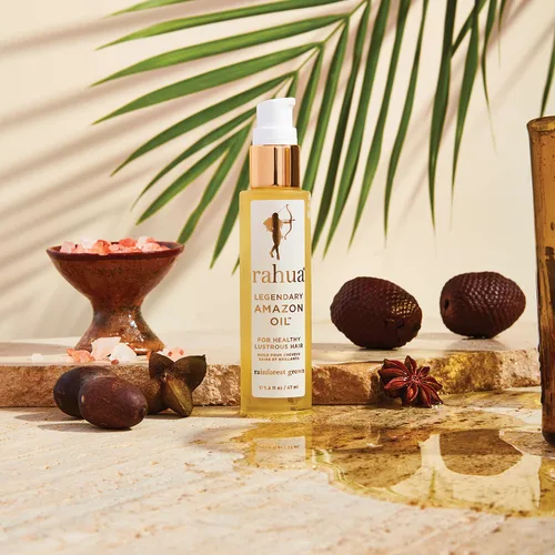 Vista 6 de Rahua Enchanted Legendary Set, natural, champú, acondicionador y aceite para el cabello, para un cabello sano