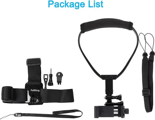 Vista 7 de Pellking POV/Vlog - Kit de montaje para correa de cabeza para teléfono inteligente, compatible con teléfonos inteligentes iPhone Samsung, Hero 9, 8