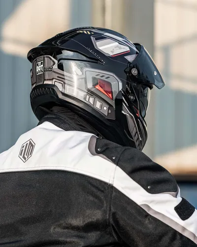 Vista 8 de ILM Cascos para Motocicleta para Adultos Hombres Mujeres Cara Completa DOT ECE Powersports Visera Dual para Carreras en Carretera con Pinlock