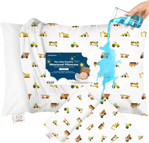 Vista 11 de KeaBabies - Funda de almohada de algodón orgánico de 13 x 18 pulgadas, ABC Abc Tierra