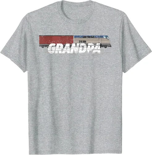 Vista 51 de RC Model Train Shirt Grandpa Train Boxcar HO Scale T-Shirt Negro