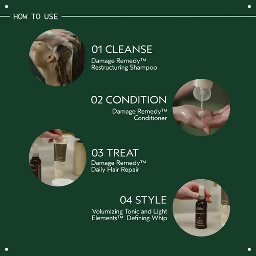 Vista 6 de Aveda Damage Remedy Restructuring Shampoo for Damaged Hair Repairs and Strengthens Damaged Hair with Quinoa Protein 92% Naturally Derived, 8.5