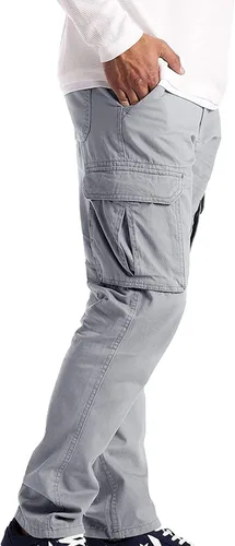 Vista 2 de EELHOE Men Cargo Pants Lightweight Ripstop Relaxed Fit Trousers Outdoor Hiking Casual Bottom Pant with Multi Pockets