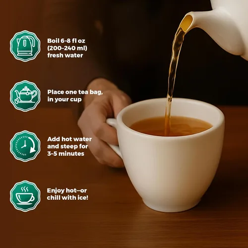 Vista 8 de Lavitali, Bolsas de té de raíz de bardana 60 bolsas, té de hierbas 100% puro Sin cafeína, bolsa de filtro ecológica rica en antioxidantes