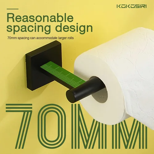 Vista 7 de KOKOSIRI Toalleros de 20 pulgadas, toalleros de baño, soporte para toallas de baño, soporte para papel higiénico, soporte para rollo de papel