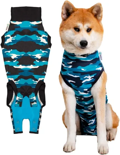 Vista 13 de Traje de recuperación Suitical para perros, de color negro, XXS, Negro