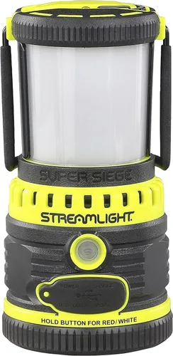 Vista 9 de Streamlight 44947 Super Siege Linterna recargable de 1100 lúmenes con cargador AC de 120 voltios, Coyote Banco de energía USB, LED blanco y rojo