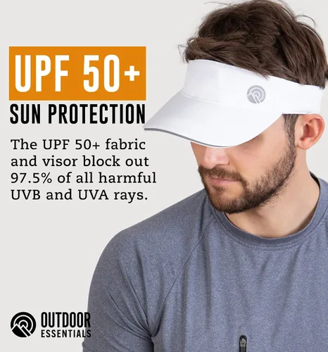 Vista 6 de Sun Visor Hat for Women & Men - Womens Visor, Tennis Visor, Golf Visor - Running Visor