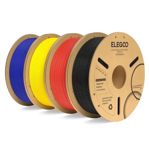Vista 14 de ELEGOO Paquete de filamento PLA Plus negro 10KG, filamento para impresora 3D PLA+ resistente de 1.75mm precisión dimensional +/- 0.02mm, paquete