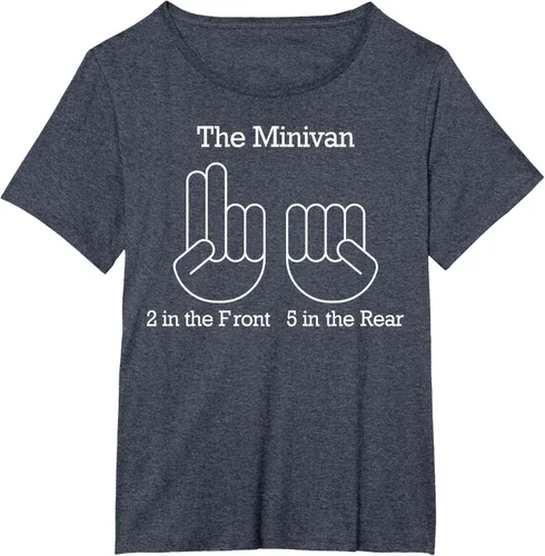 Vista 54 de The Minivan 2 In The Front 5 In The Rear Camiseta, Negro