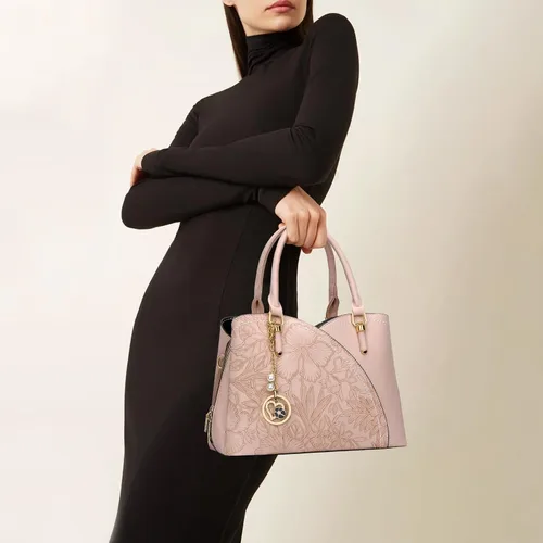Vista 2 de KKXIU Monederos y bolsos de mano con triple compartimento para mujer, bolso de mano con asa superior
