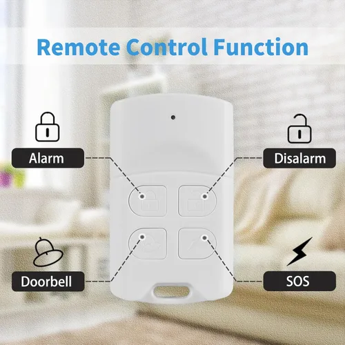 Vista 3 de Alarma de puerta con control remoto, alarmas inalámbricas de ventana de 120 dB con sensor abierto con múltiples modos, alarma de puerta de piscina