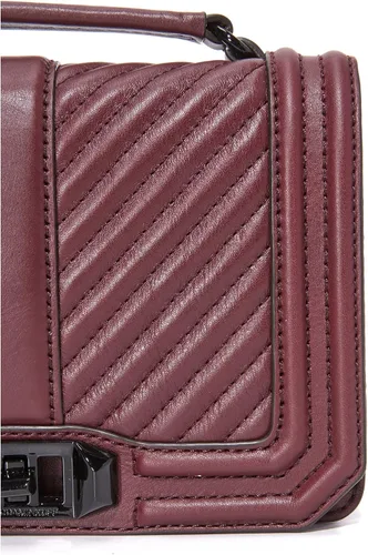 Vista 4 de Rebecca Minkoff Chevron Quilted pequeñas Love Crossbody Wasa superior