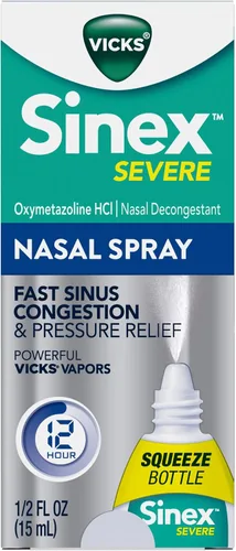 Vista 8 de Vicks Sinex SEVERE, aerosol nasal, descongestionante sinusal original para un alivio rápido del resfriado y la congestión alérgica, alivio