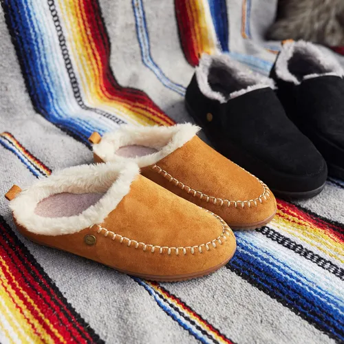 Vista 2 de Dearfoams Alpine Bern - Pantuflas tipo zueco para mujer